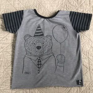 Rags to Raches birthday bear tee